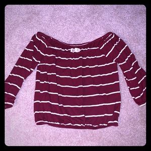 Hollister Striped Crop Top